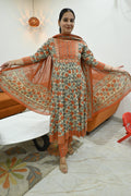 Floral Anarkali Suit Set