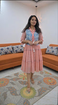 Cotton Dress With Detachable Jacket