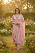 Dusty Pink Suit - Correct Dupatta Embroidery
