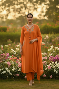 Fanta Orange Suit - Model Outdoor Shot